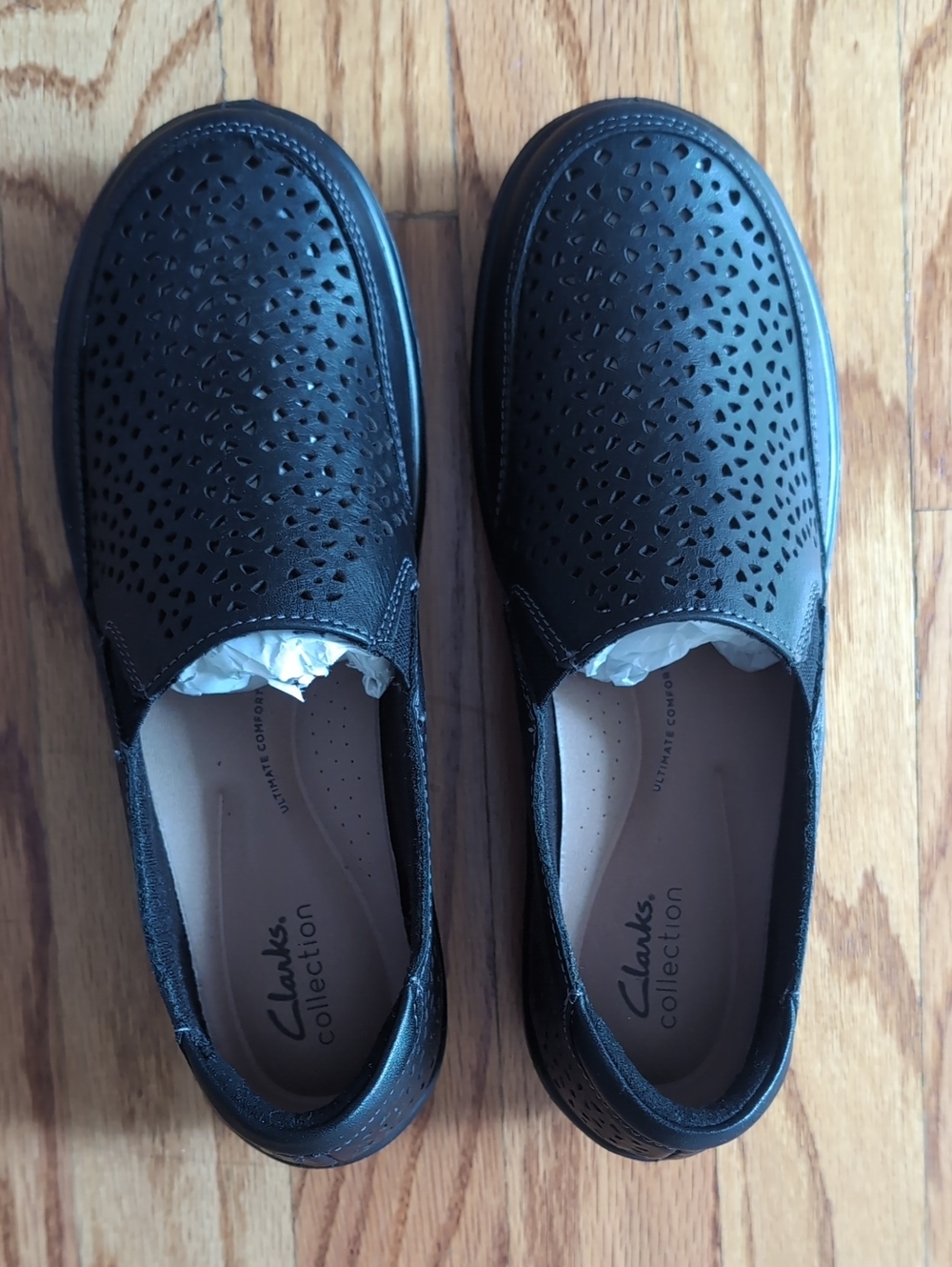 Clarks Cora Sky Black Leather